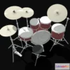 1525820 - PBR Game 3D Models - Drum Kit 3D Max