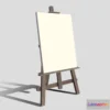 1525830 - PBR Game 3D Models - Easel With Canvas 3D Max