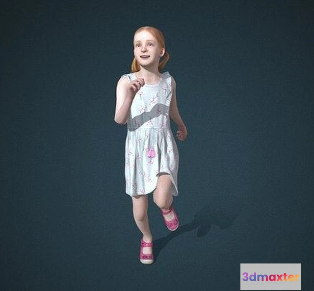 1525882 - PBR Game 3D Models - Facial & Body Animated Kid_F_0011   Actorcore 3D Max