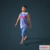 1525884 - PBR Game 3D Models - Facial & Body Animated Kid_M_0011 Actorcore 3D Max