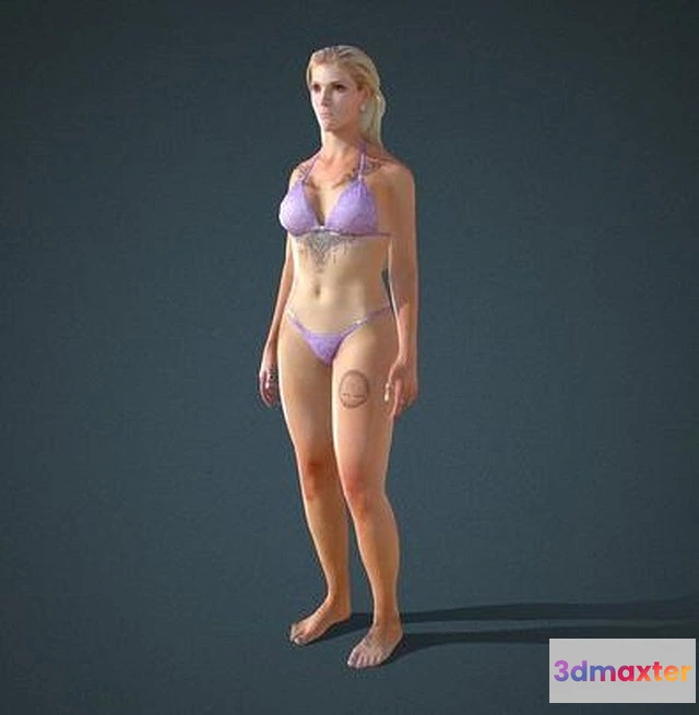 1525886 - PBR Game 3D Models - Facial & Body Animated Sport_F_0008   Actorcore 3D Max