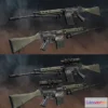 1525888 - PBR Game 3D Models - Fal 50 Assault Rifle 3D Max