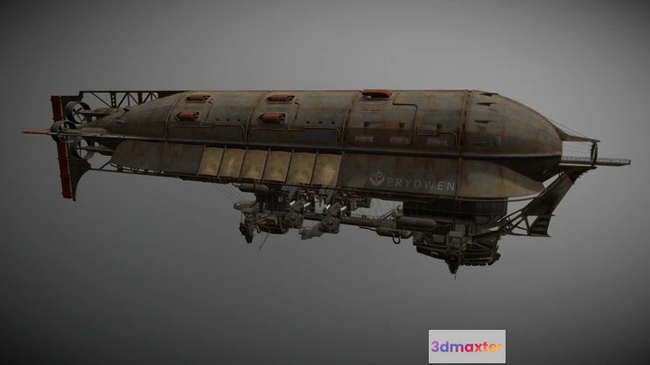 1525890 - PBR Game 3D Models - Fallout   The Prydwen Prydwen Class 3D Max