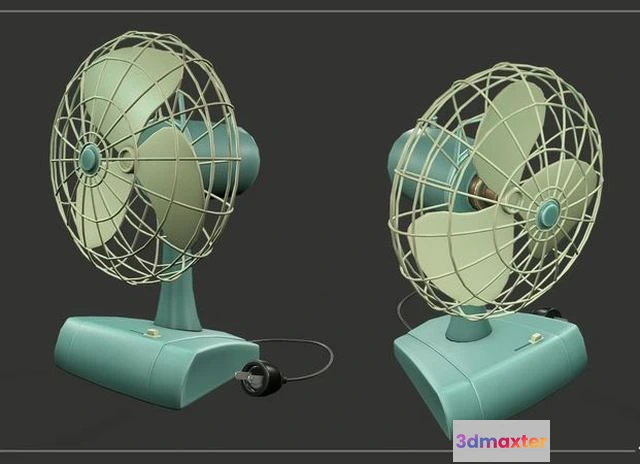 1525892 - PBR Game 3D Models - Fan retro 3D Max