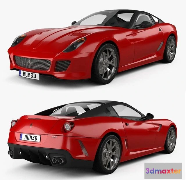 1525918 - PBR Game 3D Models - Ferrari 599 GTO 2011 3D Max