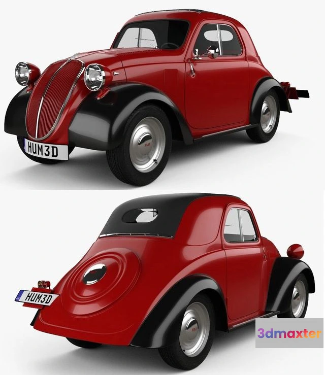 1525926 - PBR Game 3D Models - Fiat 500 Topolino 1936 (Hum 3D) 3D Max
