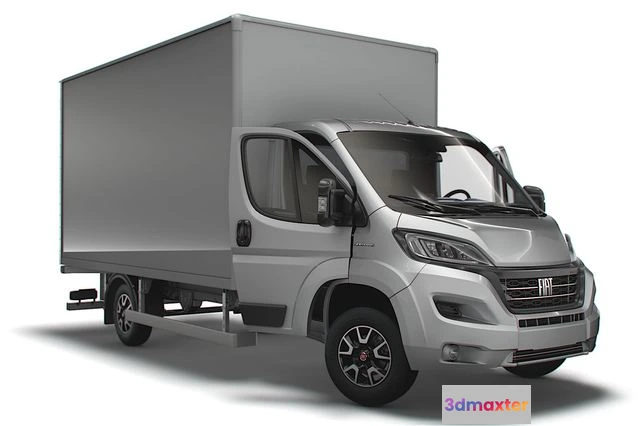 1525928 - PBR Game 3D Models - Fiat Ducato Box HQInterior 4300WB 2023 3D Max