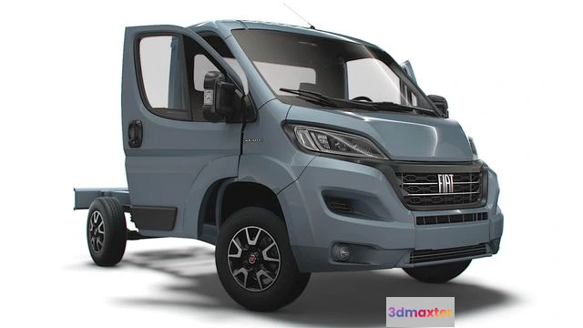 1525930 - PBR Game 3D Models - Fiat Ducato Chassis HQInterior SCab 3000WB 2023 3D Max