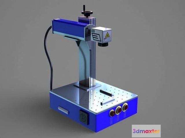 1525938 - PBR Game 3D Models - Fiber Laser Engraving Machine - Metal Engraving Machine 3D Max
