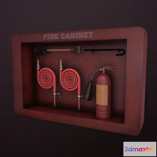 1525942 - PBR Game 3D Models - FIRE CABINET ASSET 3D Max
