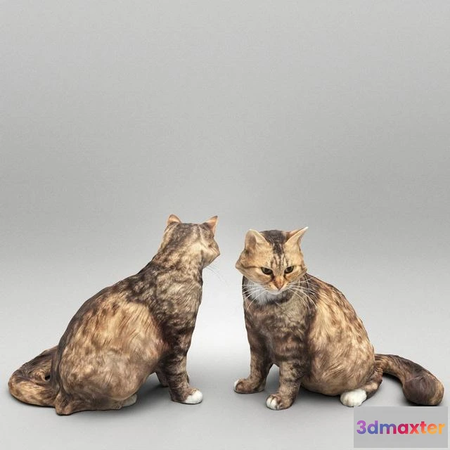 1525950 - PBR Game 3D Models - Fluffy cat 28 3D Max