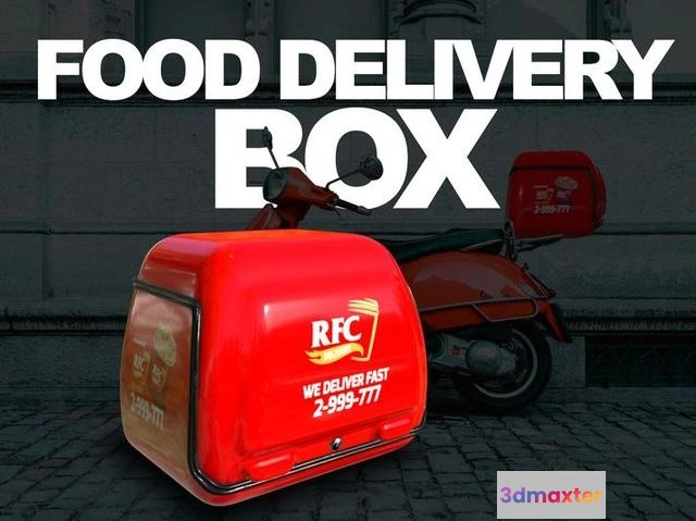 1525958 - PBR Game 3D Models - Food Delivery Box 3D Max
