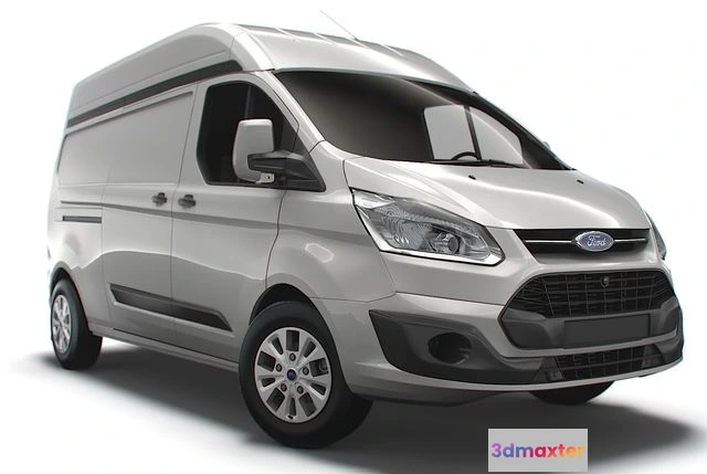 1525964 - PBR Game 3D Models - Ford Custom L2H2 2018 van 3D Max