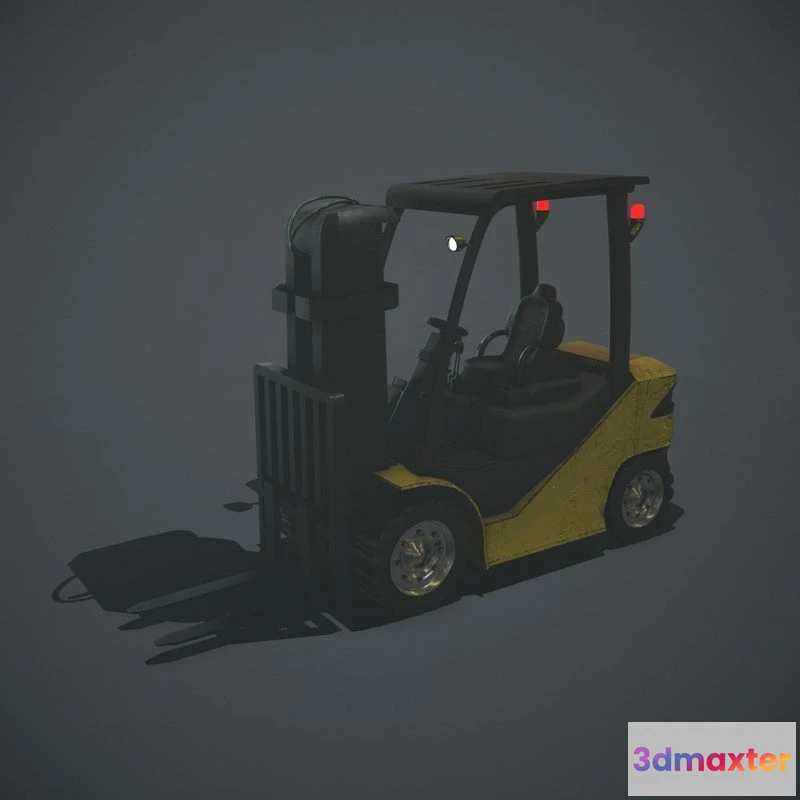 1525980 - PBR Game 3D Models - Forklifts forklift 3D Max