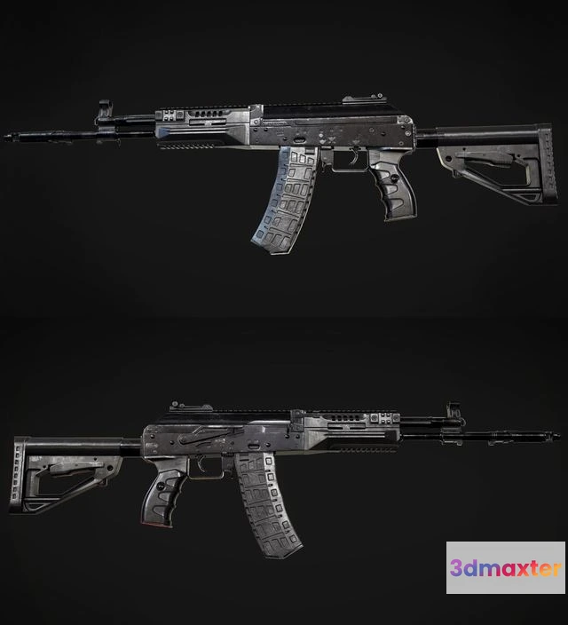 1525982 - PBR Game 3D Models - FPS AK-12 3D Max
