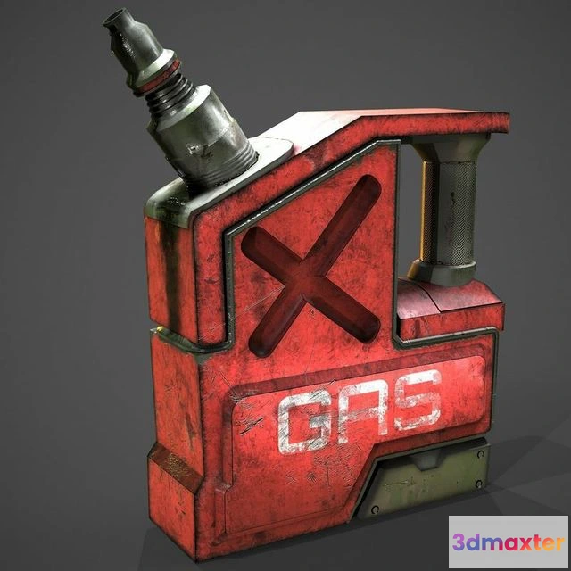 1526018 - PBR Game 3D Models - Gas Can 3D Max