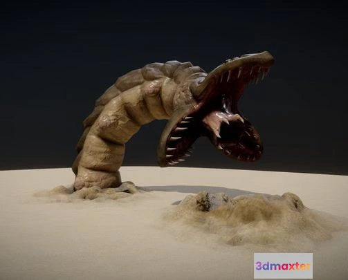 1526044 - PBR Game 3D Models - GIANT WORM ANIMATIONS 3D Max