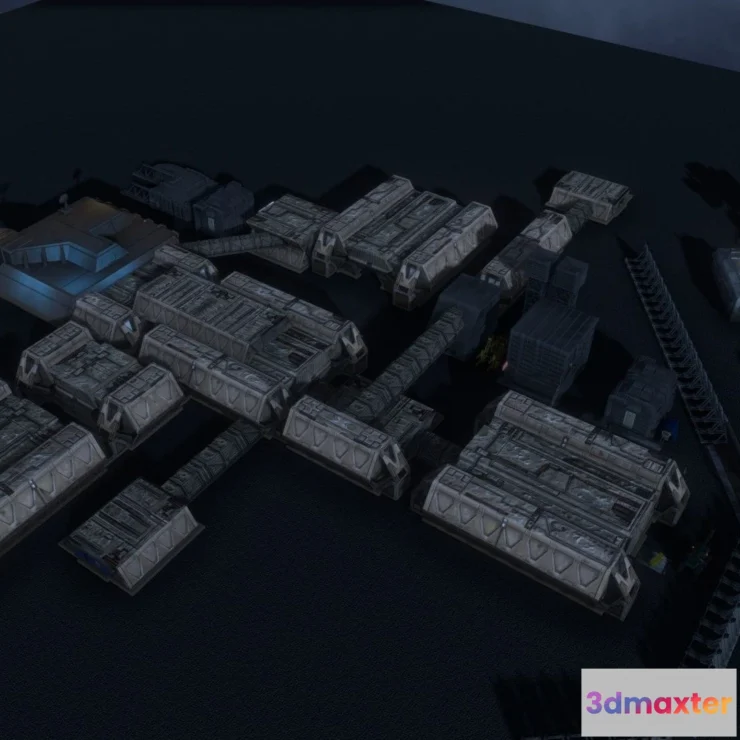 1526064 - PBR Game 3D Models - Hadleys Hope Aliens 3D Max