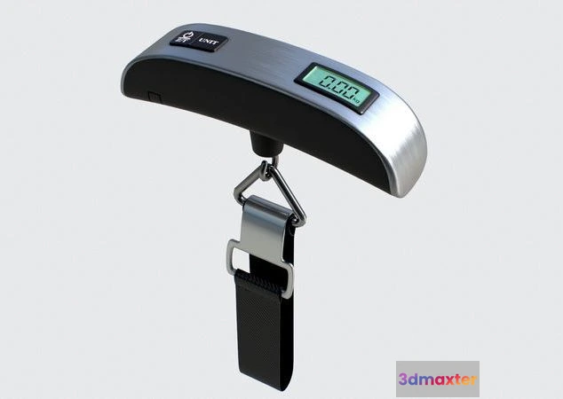 1526080 - PBR Game 3D Models - Hanging Luggage Weight Scale 3D Max