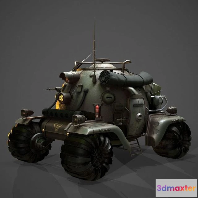 1526086 - PBR Game 3D Models - Heavy armored vehicle 3D Max