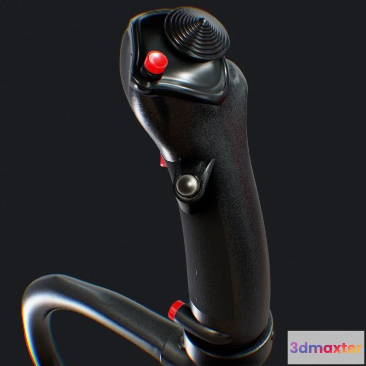 1526088 - PBR Game 3D Models - Helicopter Joy Stick Bell 407 3D Max