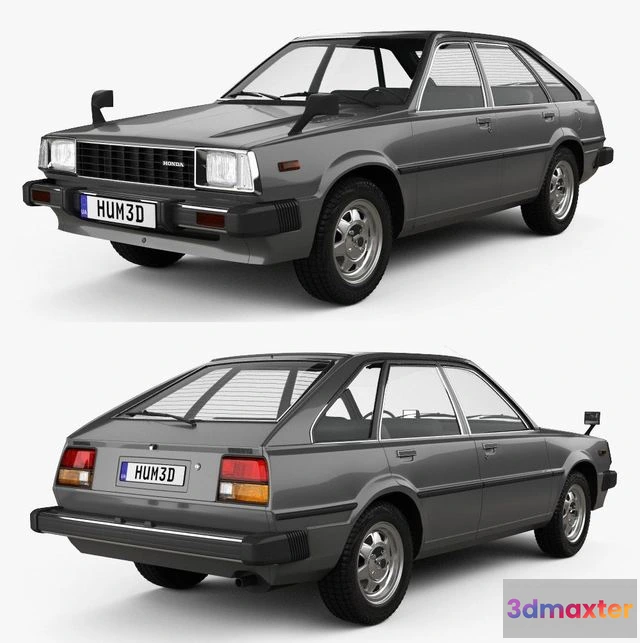 1526120 - PBR Game 3D Models - Honda Quint 1980 3D Max