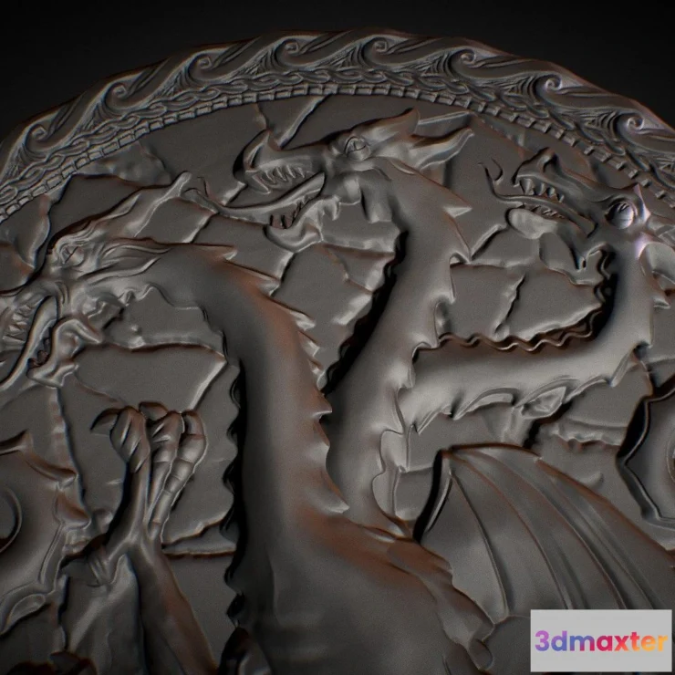 1526124 - PBR Game 3D Models - House Targaryen 3D Max