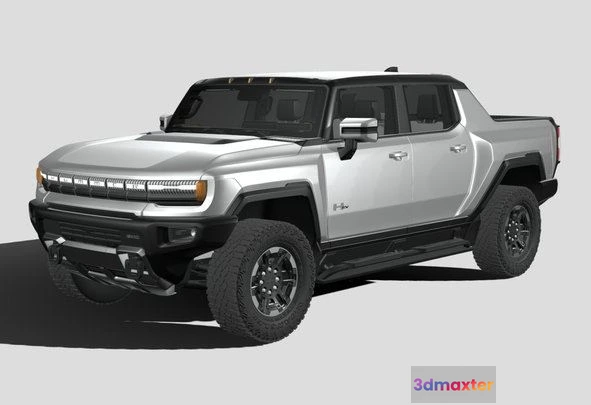 1526128 - PBR Game 3D Models - Hummer EV 2022 With Interior 3D Max