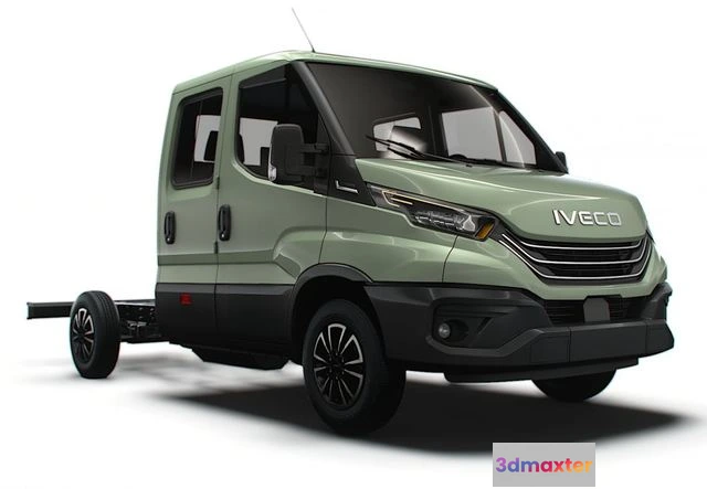 1526148 - PBR Game 3D Models - Iveco Daily Crew Cab L2 Chassis 2024 3D Max