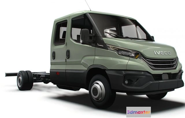 1526150 - PBR Game 3D Models - Iveco Daily Crew Cab L5 Chassis 2024 3D Max