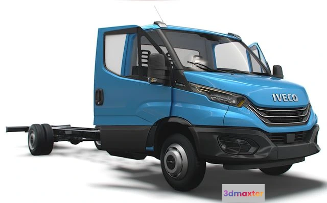 1526154 - PBR Game 3D Models - Iveco Daily Single Cab HQ Interior L7 Chassis 2023 3D Max