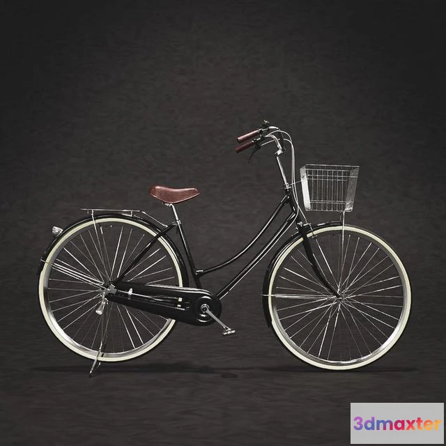 1526160 - PBR Game 3D Models - Japanese Vintage Bicycle 3D Max