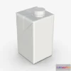 1526168 - PBR Game 3D Models - Juice Cardboard Box Packaging With Cap 500 Ml 3D Max