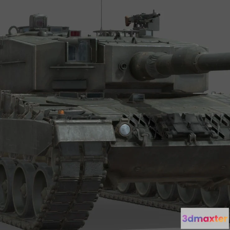 1526214 - PBR Game 3D Models - Leopard2a4 3D Max