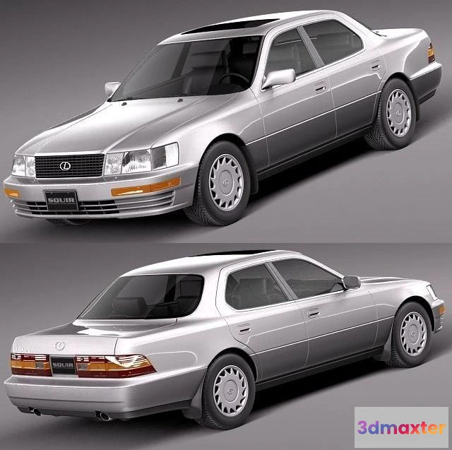 1526216 - PBR Game 3D Models - Lexus LS 400 1989-1994 3D Max