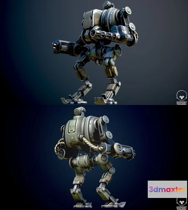 1526244 - PBR Game 3D Models - M23 Haytham - Light Skirmisher 3D Max