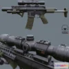 1526248 - PBR Game 3D Models - M4 Rifle Concept 3D Max