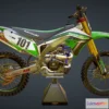 1526258 - PBR Game 3D Models - Motorcycle Motocross Dirt Bike 3D Max