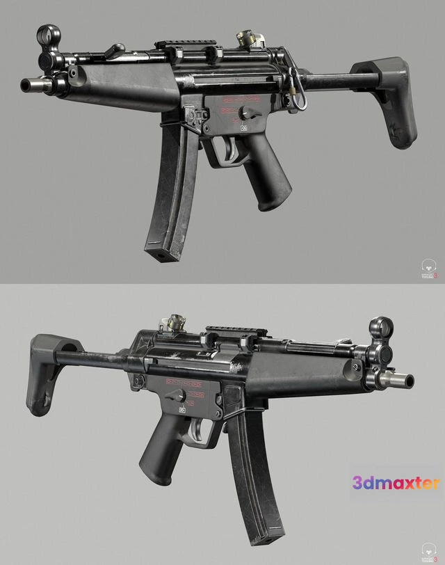 1526266 - PBR Game 3D Models - MP 5 A3 3D Max
