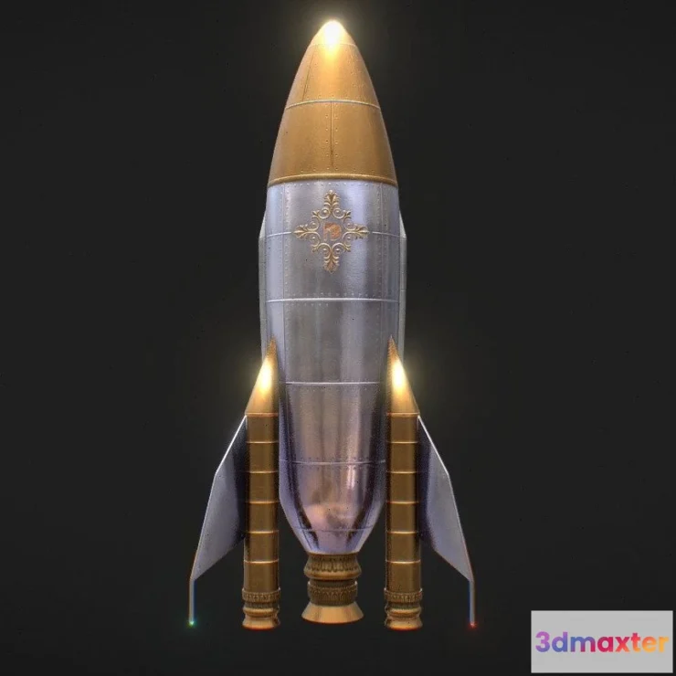 1526298 - PBR Game 3D Models - N10  Rocket 3D Max