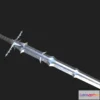 1526318 - PBR Game 3D Models - Nazghul Greatsword 3D Max