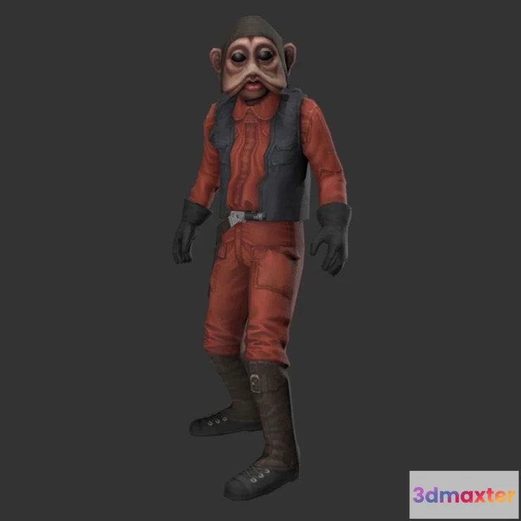 1526350 - PBR Game 3D Models - Nien Nunb 3D Max