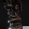 1526354 - PBR Game 3D Models - Nightgaunt Statue Revival 3D Max