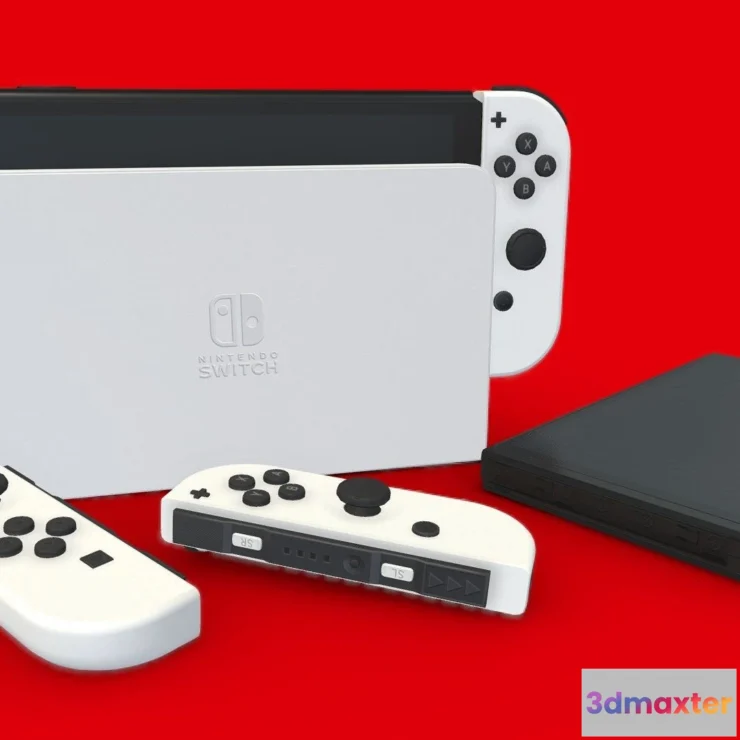 1526364 - PBR Game 3D Models - Nintendo Switch Oled 3D Max