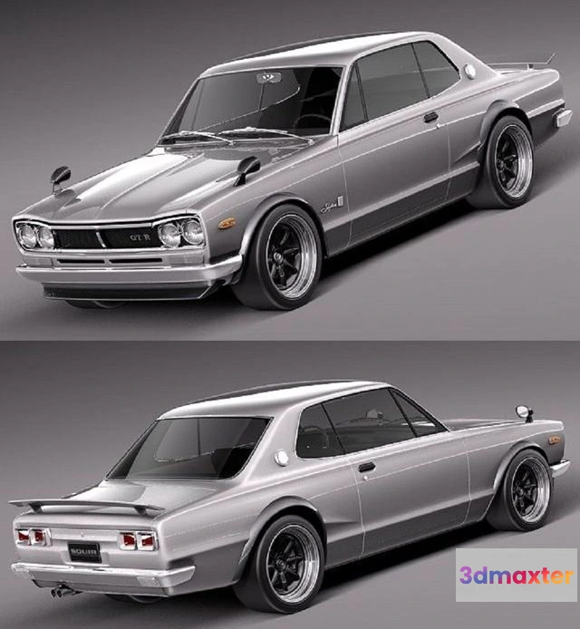 1526372 - PBR Game 3D Models - Nissan Skyline 1968-1972 3D Max