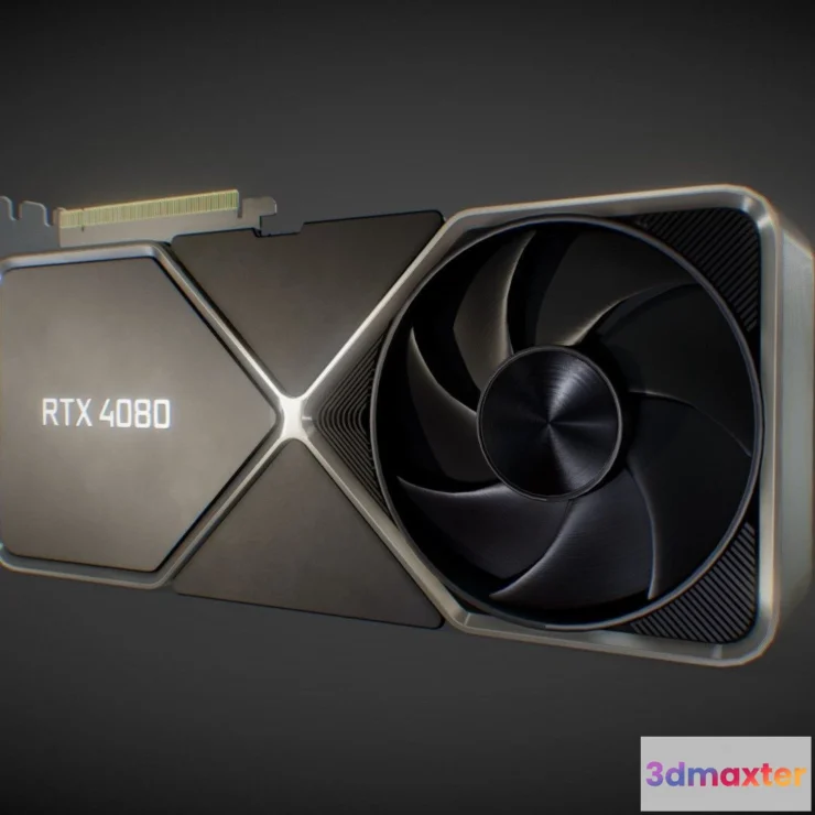 1526386 - PBR Game 3D Models - Nvidia Geforce Rtx 4080 Gpu 3D Max