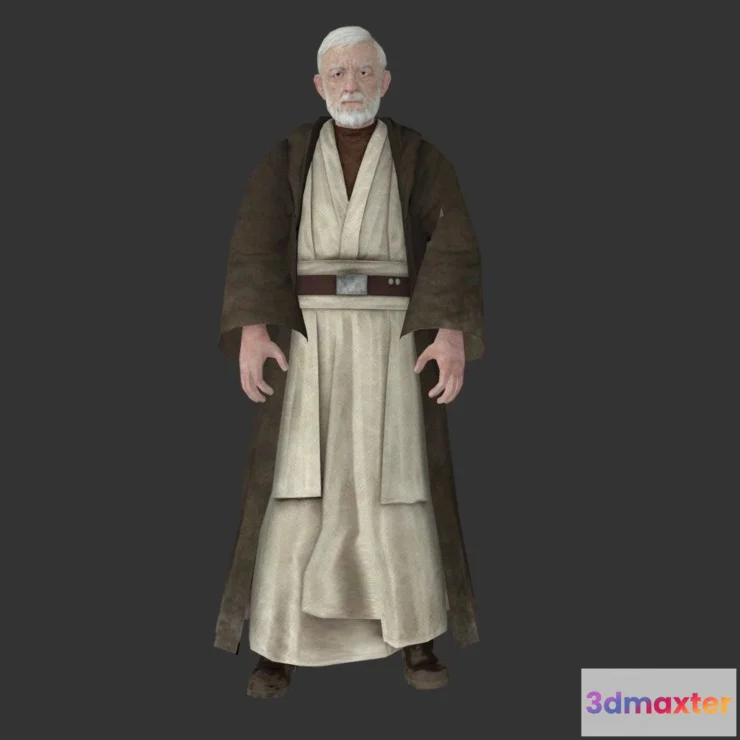 1526394 - PBR Game 3D Models - Obi Wan Kenobi 3D Max