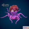 1526402 - PBR Game 3D Models - Octopus Character Rigged 3D Max