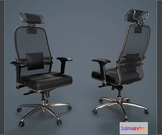 1526406 - PBR Game 3D Models - Office Chair 3D Max