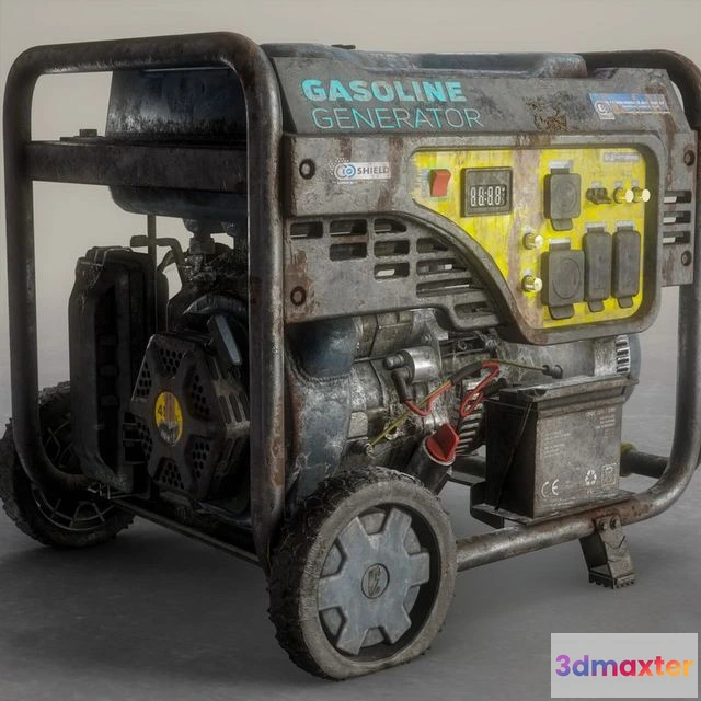 1526430 - PBR Game 3D Models - Old gasoline generator 3D Max